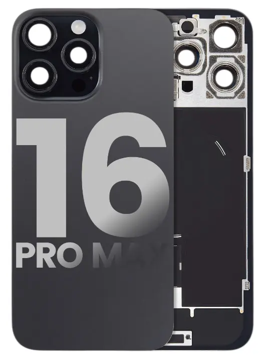 TAPA IPHONE 16 PRO MAX NEGRA
