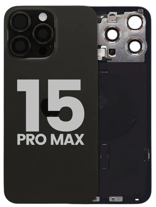 TAPA IPHONE 15 PRO MAX NEGRA